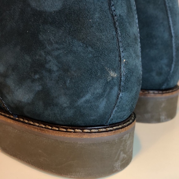 Marc Joseph New York Gold Leather Upper and Lining Blue Suede - Picture 16 of 16